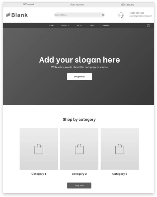 Blank Store New